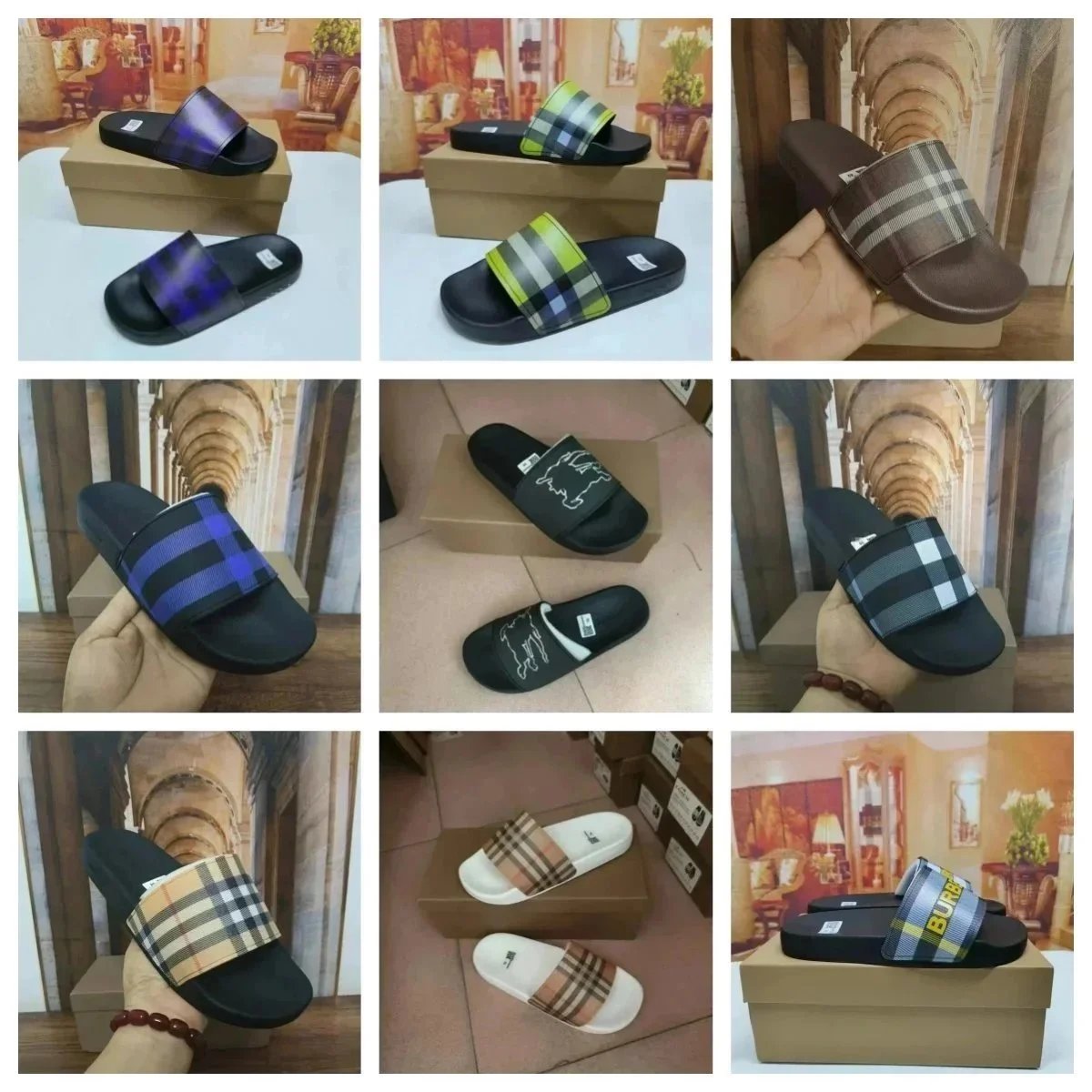Burberry, Dior, Gucci, slippers (high quality)