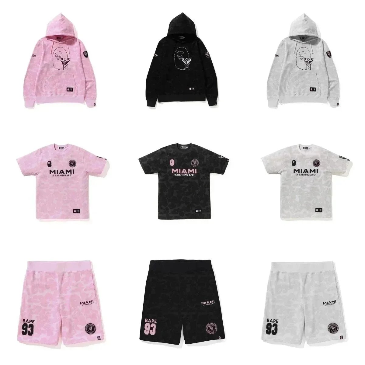 Bape Miami T-shirt shorts Hoodies( 38 + styles)