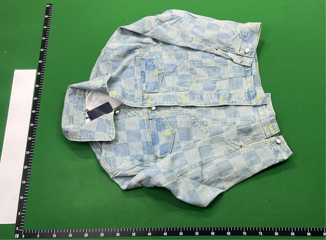 Louis Vuitton Damier Denim Jacket and Pants Set