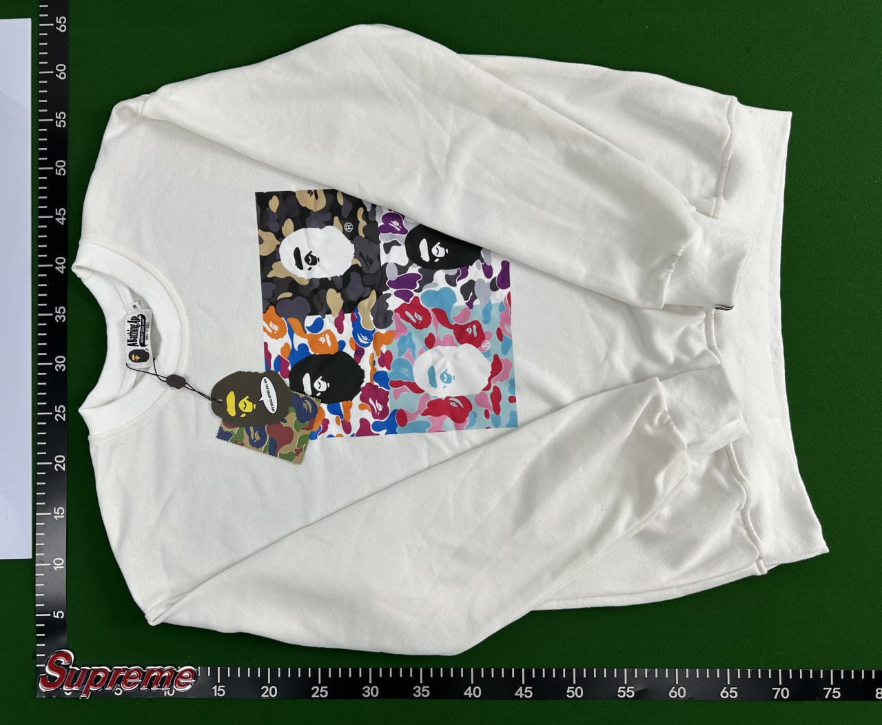 Bape 4-Panel Camo Ape Head Sweatshirt