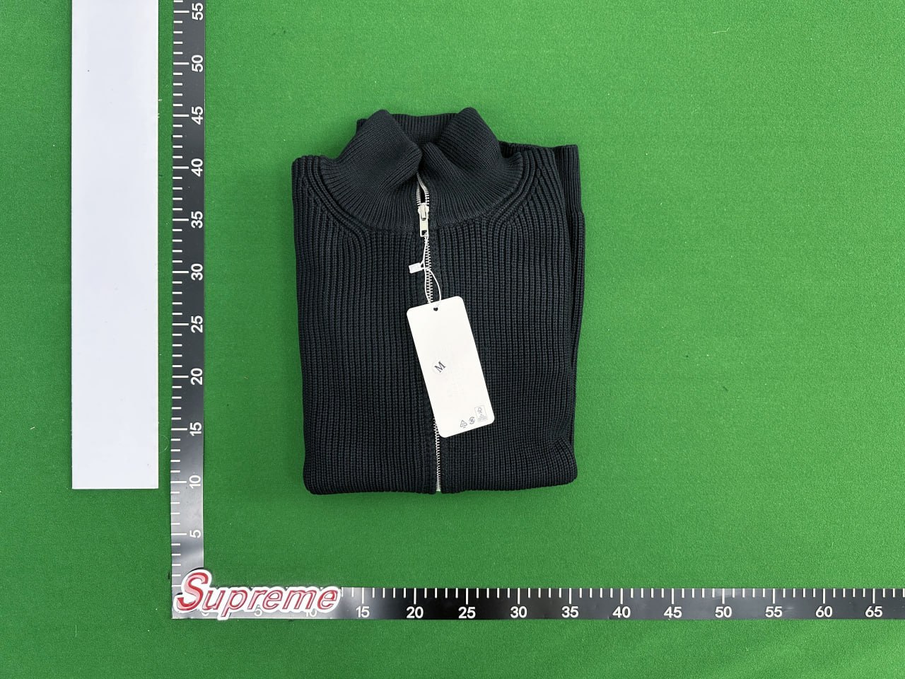 Maison Margiela Ribbed Zip-Up Sweater
