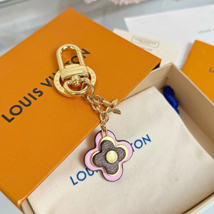 Louis Vuitton Monogram Flower Petal Buckle Keychain