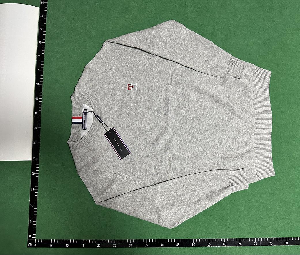 Tommy Hilfiger Essential Knit Sweater [Zip-Up & Crewneck, Grey & Navy Options]