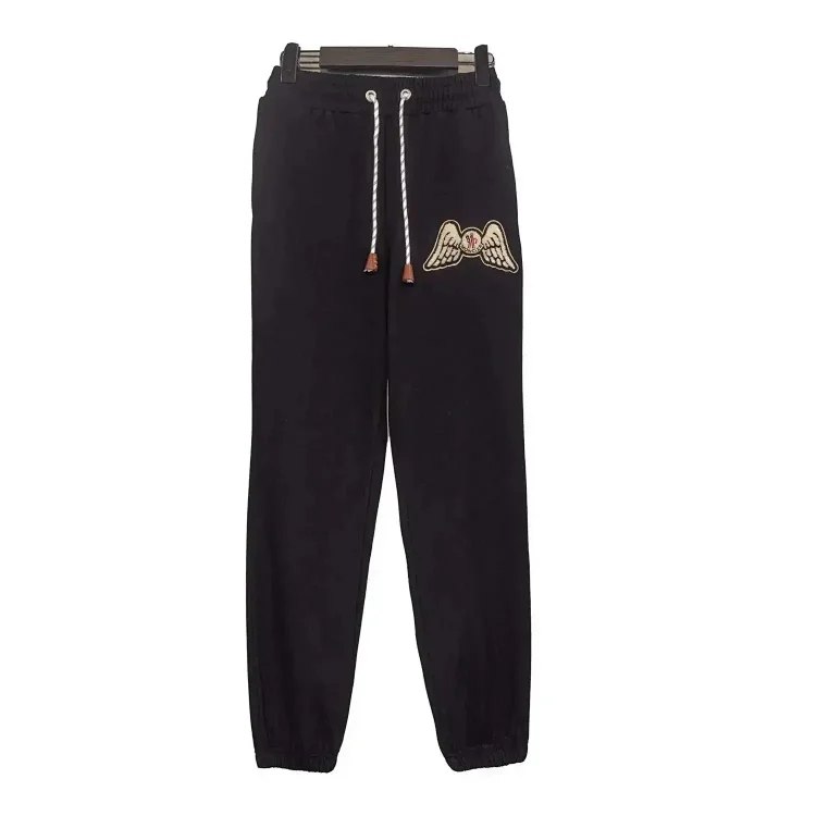 MONCLER GENIUS PALM ANGELS Fleece-knit Sweatpants with Wings Patches