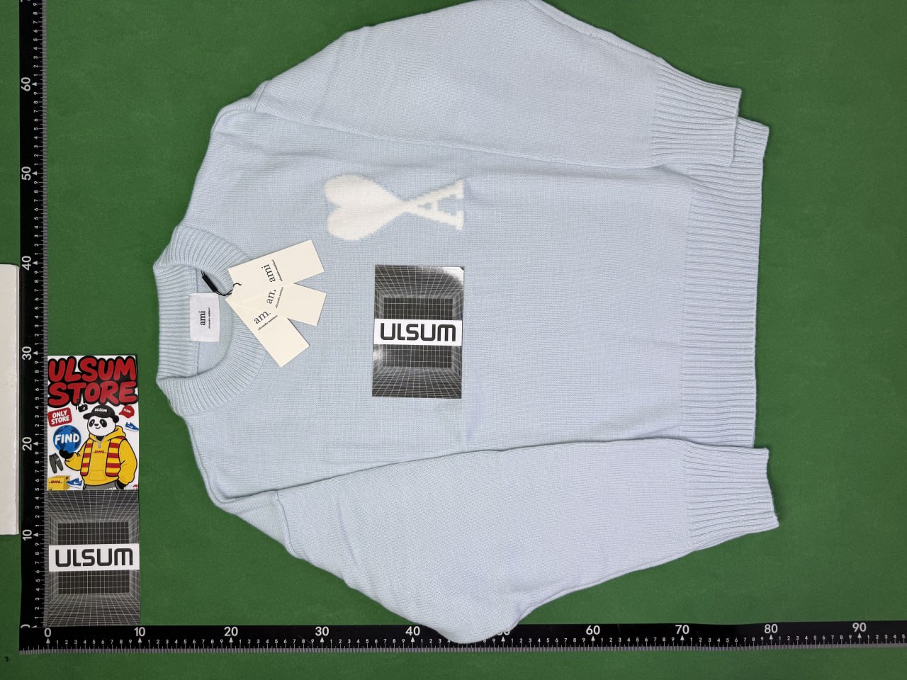 Ami Paris Heart Logo Sweaters and Cardigans