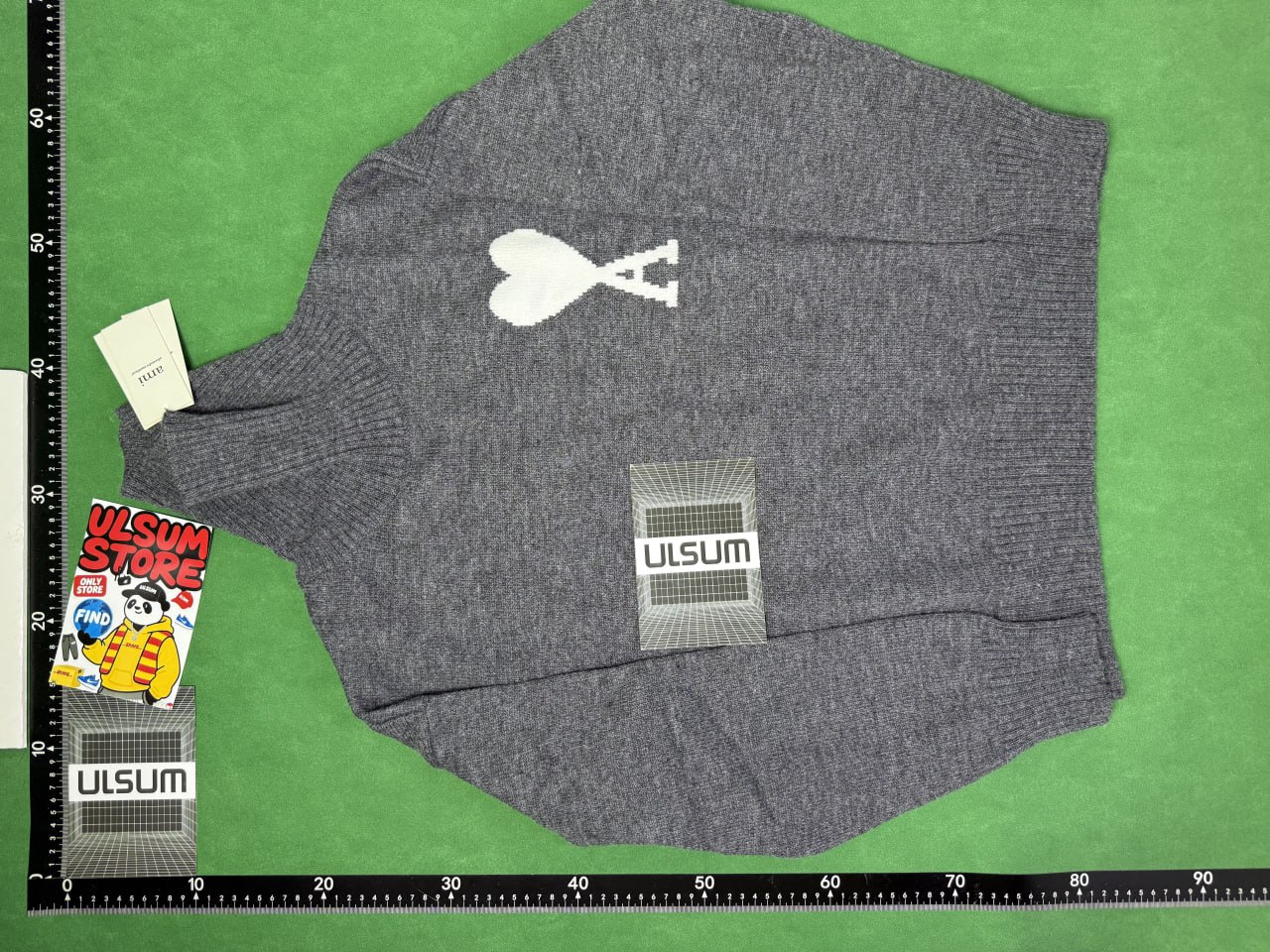 Ami Paris Heart Logo Sweaters and Cardigans