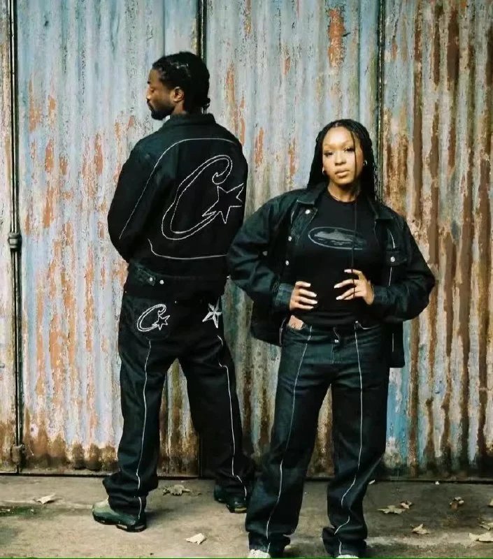 Corteiz Denim Jacket, Hoodie, and Pants Collection