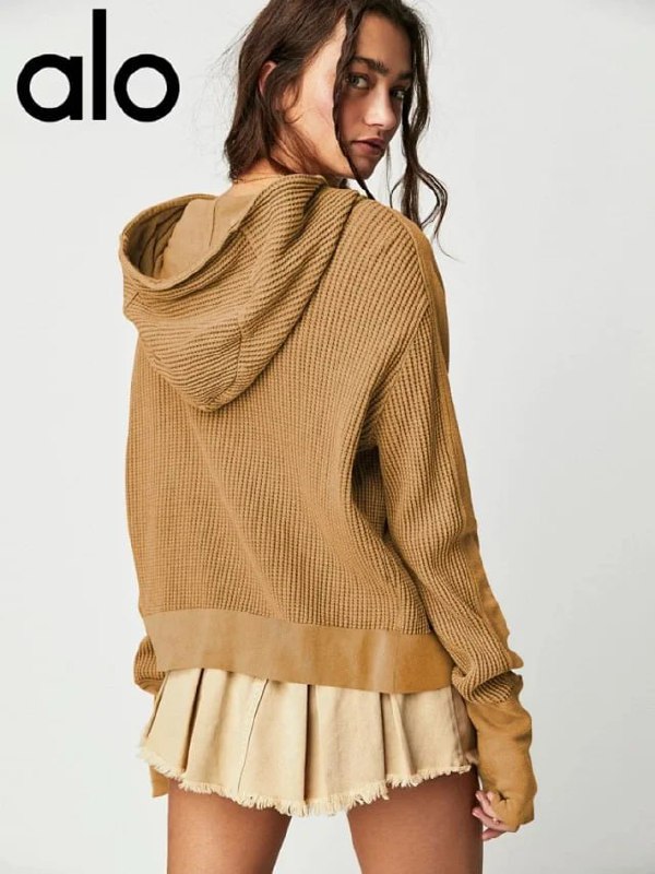 ALO Waffle Knit Hoodie [3 styles]