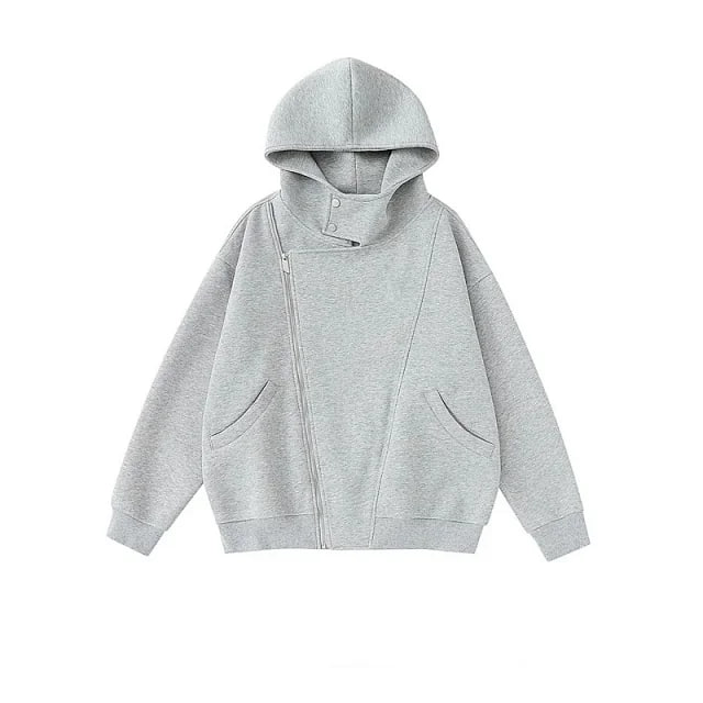 Unbranded Asymmetrical Zip Hoodie [2 styles]