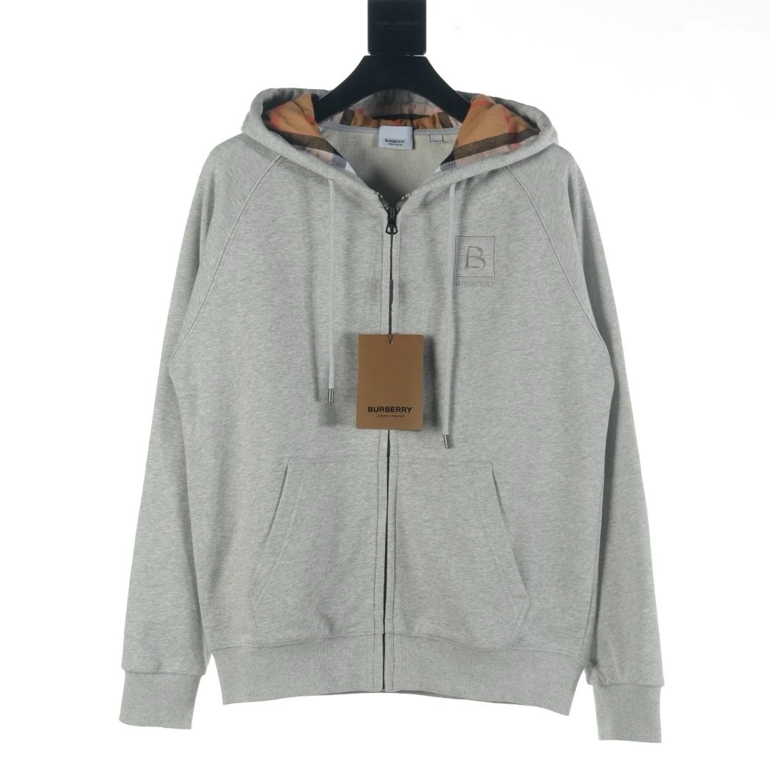 Burberry Check Lined Zip-up Hoodie [13 styles]