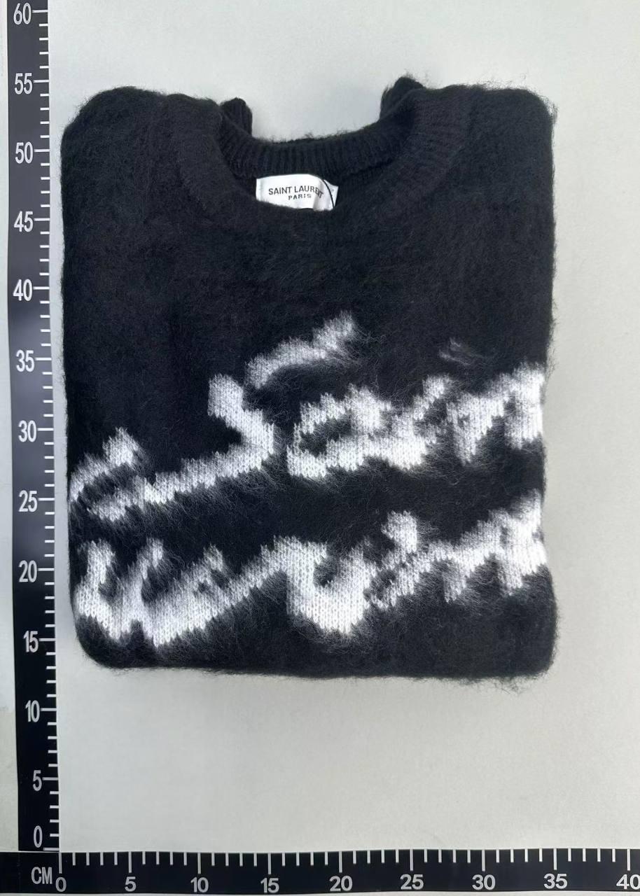 Saint Laurent Graffiti Knit Sweater