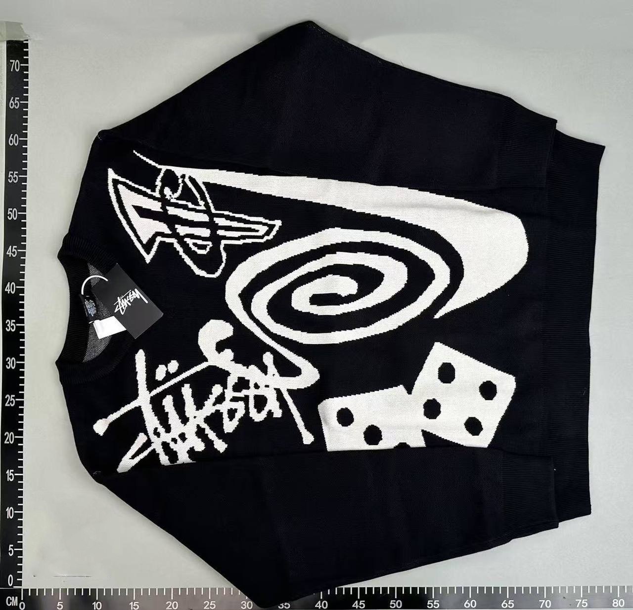 STUSSY Graffiti Dice Spiral Sweater [4 styles]