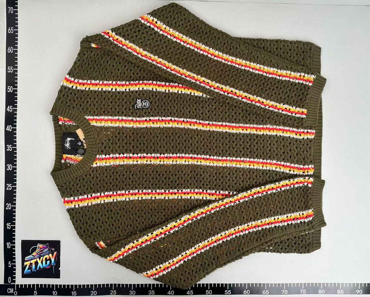 STUSSY Striped Knit Sweater