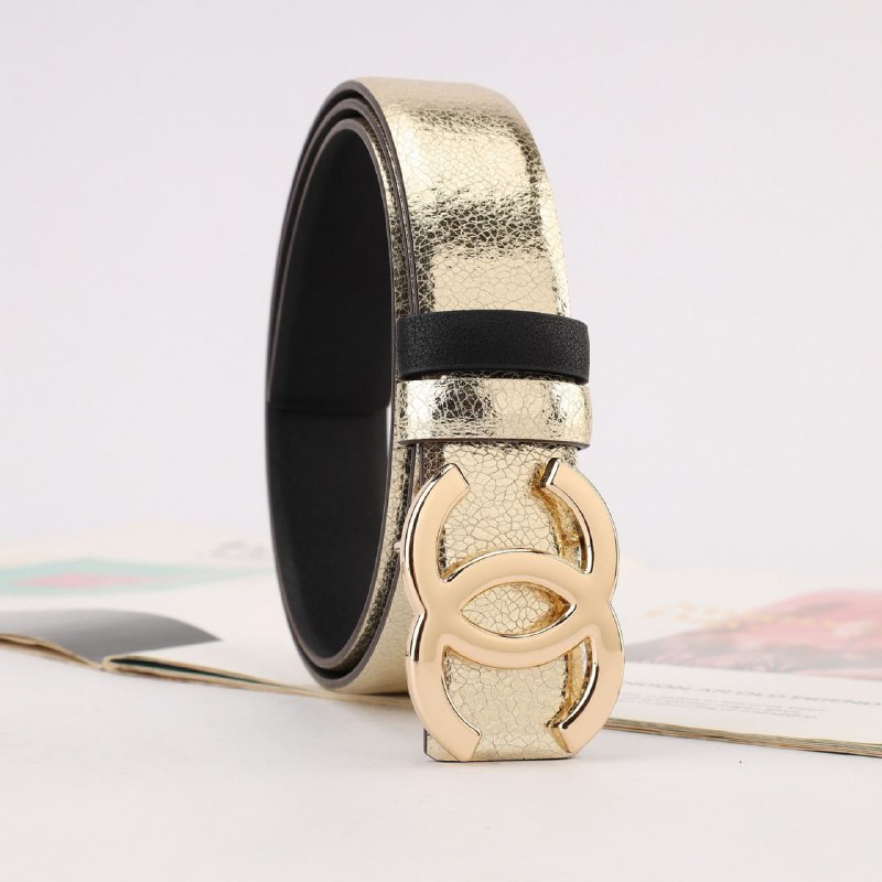 Chanel CC Logo Crystal Buckle Belt [40 styles]