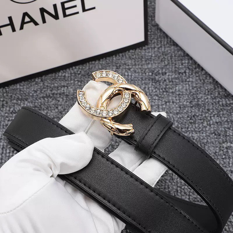 Chanel CC Logo Crystal Buckle Belt [40 styles]