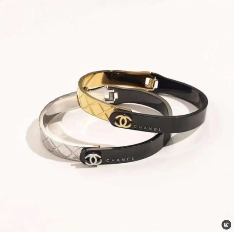 Chanel Quilted Bangle Bracelet [2 styles]