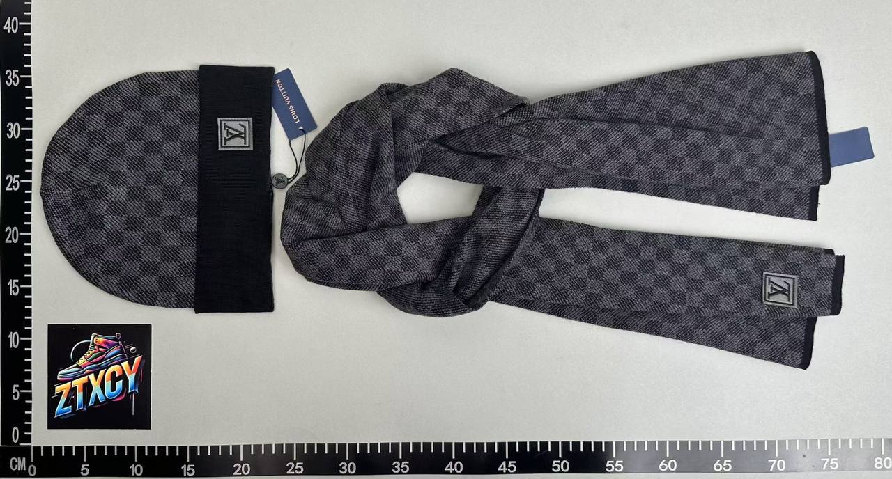 Louis Vuitton Monogram Beanie & Scarf Set [5 styles]