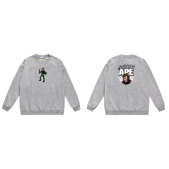 BAPE College Style Round Neck Pullover Sweatshirt [17 styles]