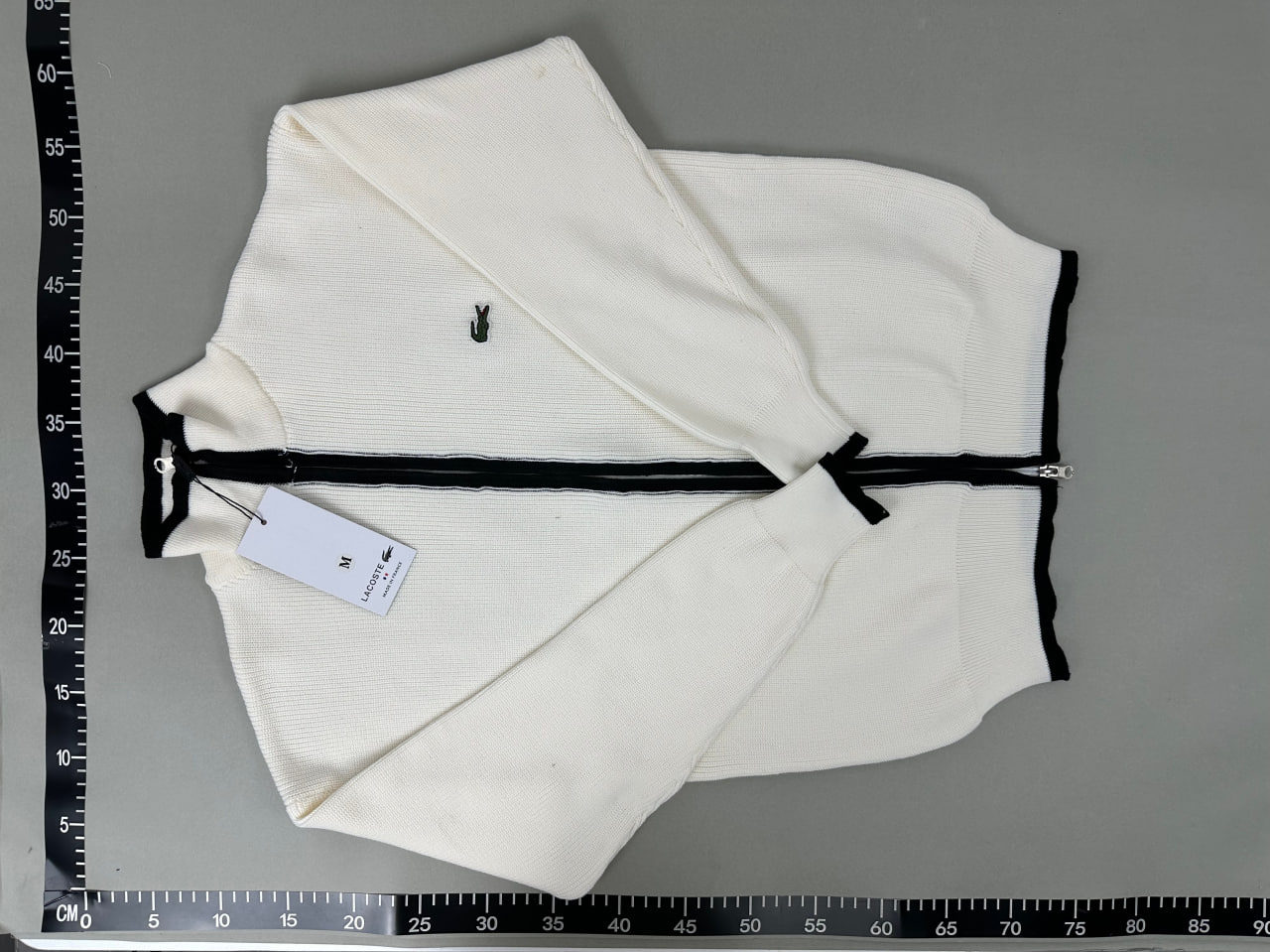 Lacoste Ribbed Zip-Up Sweater [3 styles]