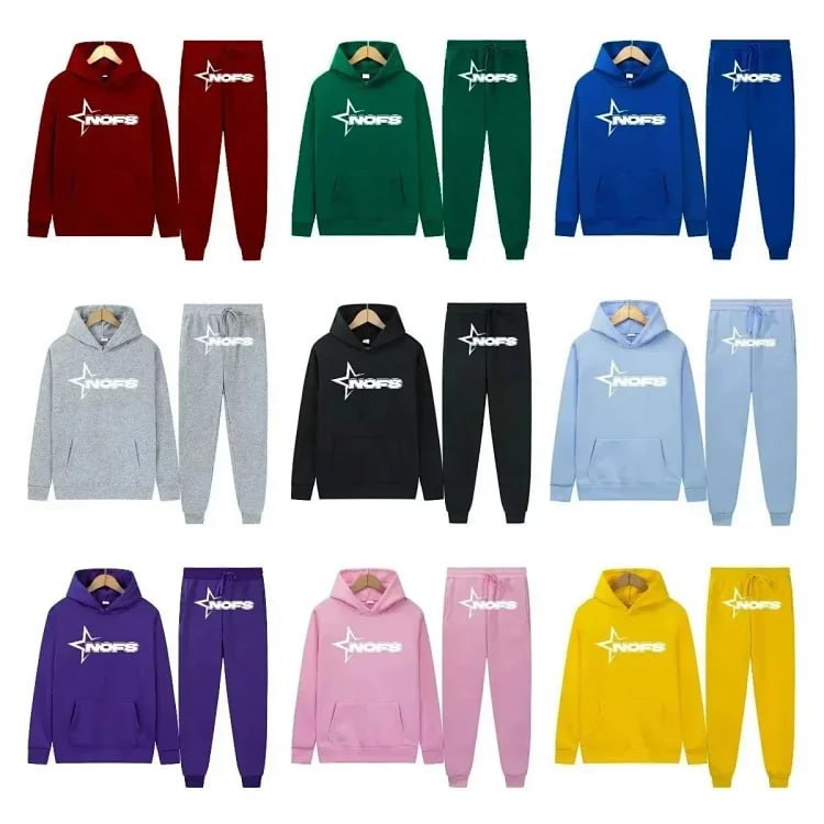 NOFS Star Logo Hoodie Set Sweatshirt Suit [38 styles]