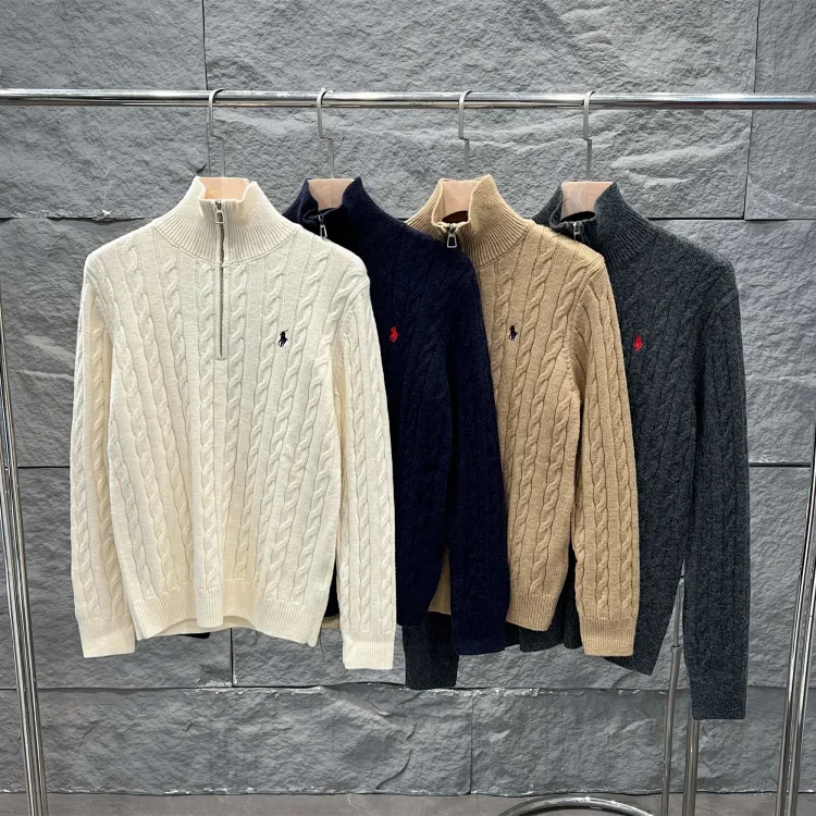 Ralph Lauren Half-Zip Knit Sweater  (4 styles)