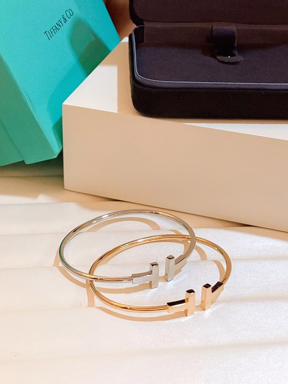 Tiffany T Wire Bracelet [Diamond-Free Open Design] [2 styles]