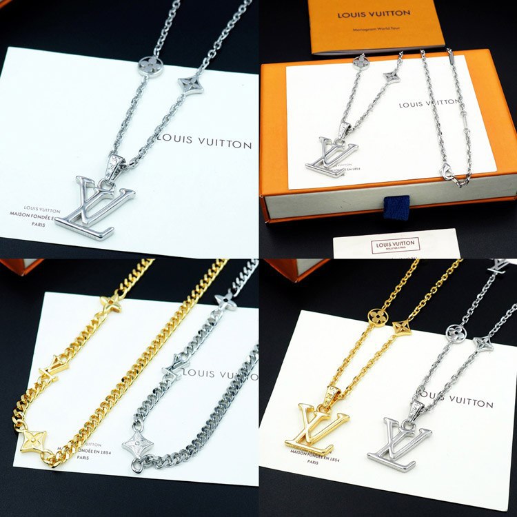 Louis Vuitton LV Letter Necklace [2 styles]