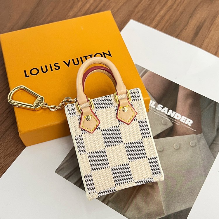 Louis Vuitton Damier Azur Mini Music Bag Keychain Pendant