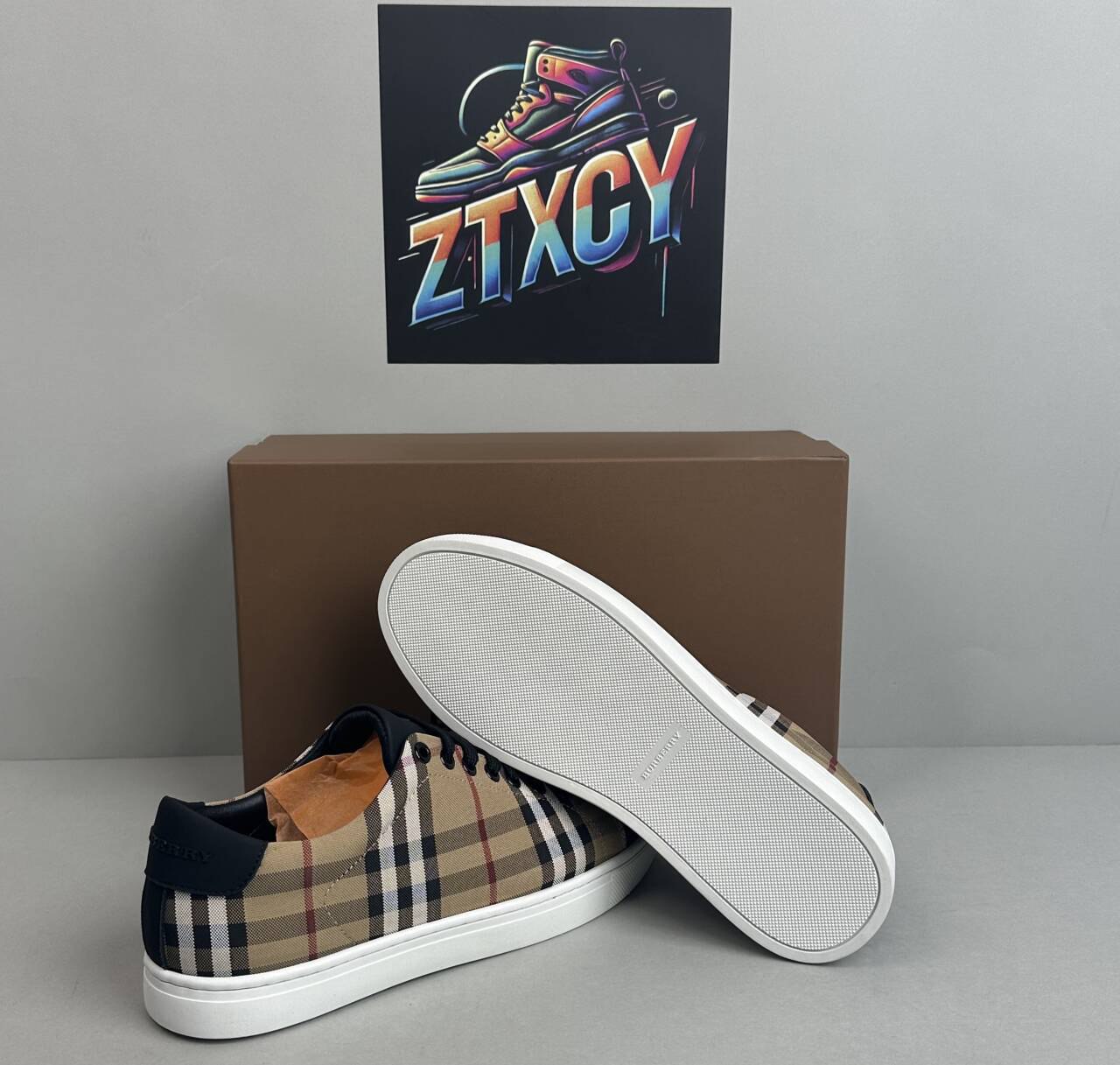 Burberry Check Print Sneakers [28 styles]