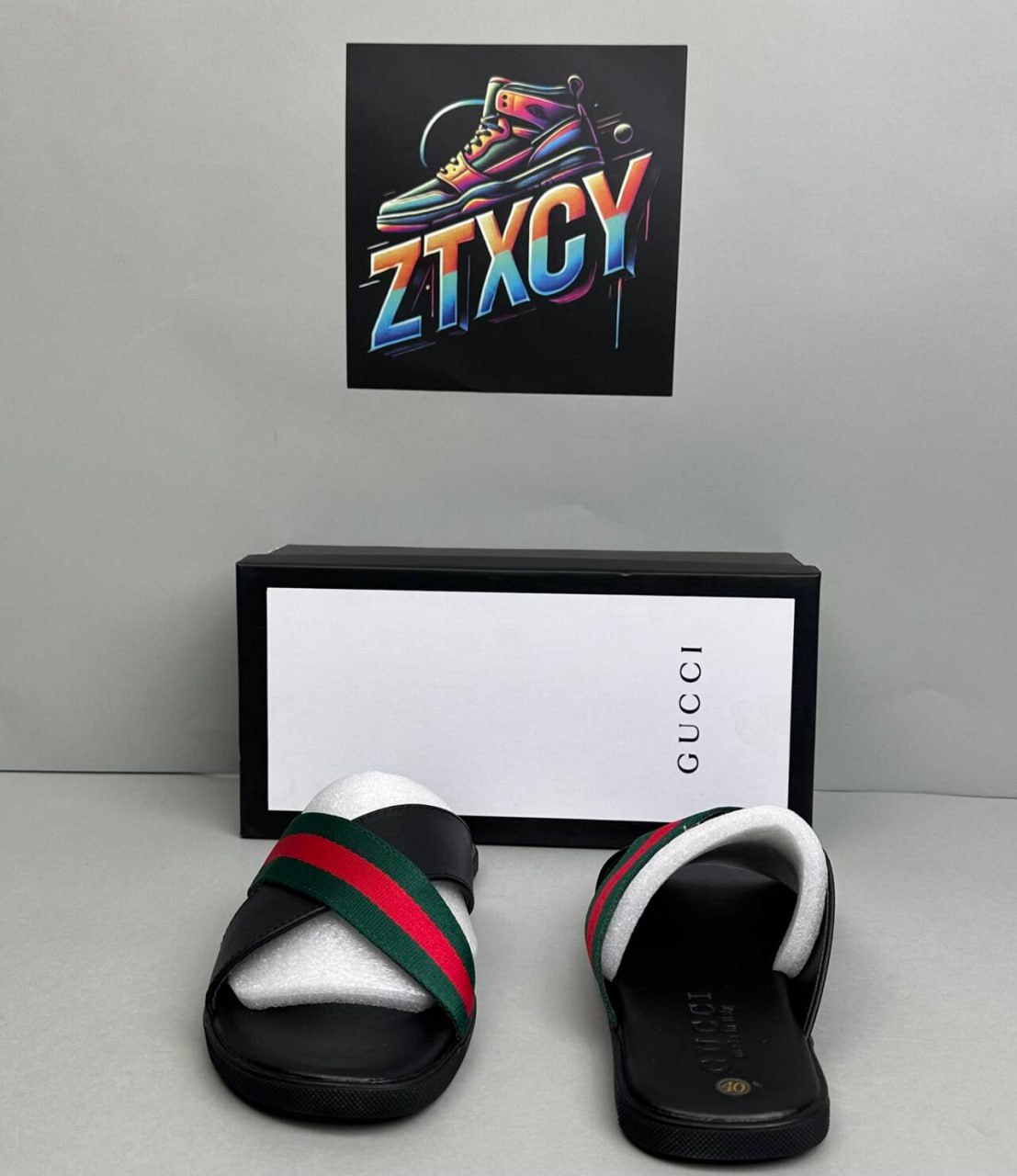 Gucci Web Stripe Slide Sandals [6 styles]